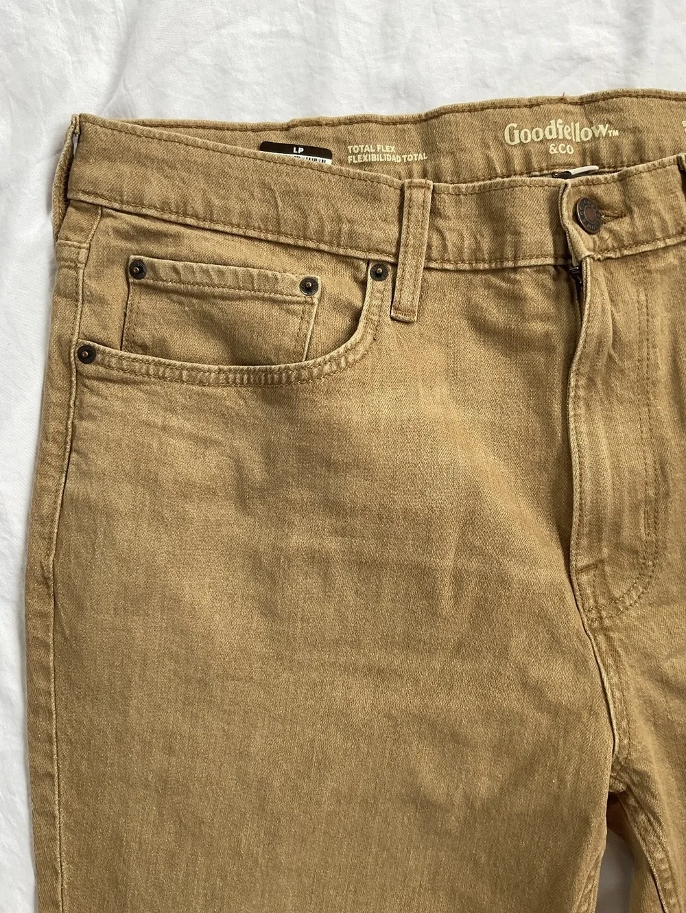 NWOT Goodfellow & Co 5-Pocket Slim Straight Tan Jeans - 40x30